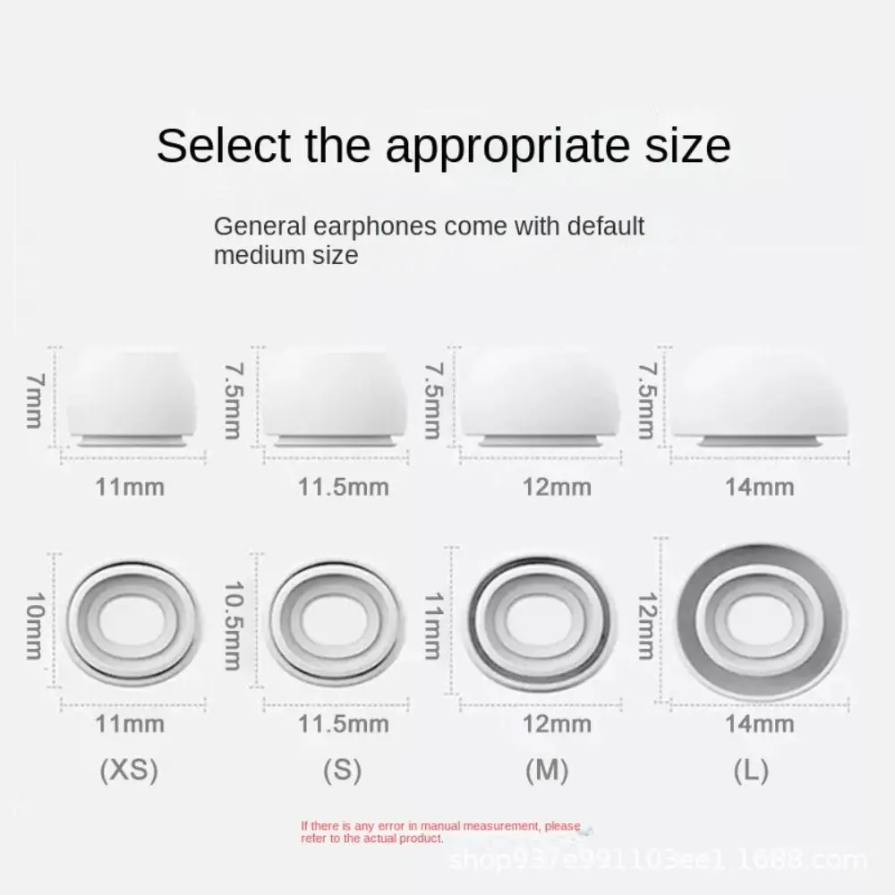 Soft Silicone Earbuds Earphone Tips Earplug Cover for Airpods Pro 1/2 L M S XS Size Headphone Eartips for Airpods Pro 2 - Image 2